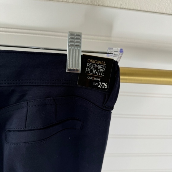 NWT 151 Mid Rise Trouser Blue Size 2 Original Premier Pointe One 5 One - Picture 4 of 9